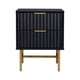 thumbnail image 2 of Buró Moderno Top Living Diseño Acanalado con 2 Cajones Negro y Dorado, 2 of 9