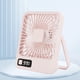 thumbnail image 3 of Ventilador de escritorio USB con 5 modos de velocidad, soporte estable, carga USB ultrasilencioso, pequeño ventilador de escritorio para la familia, la oficina y la escuela, color rosa, 3 of 10