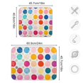 thumbnail image 4 of Yayeee Dish Drying Mat for Kitchen Counter 16"x18" Microfiber Absorbent Pad, Colorful Circles, 4 of 7