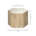 thumbnail image 3 of Jamie Young Argan Wood Hexagon Table, Small Medium, 3 of 4