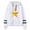 White, variant on Hamilton Merch American Musical Hoodie Unisex Pocketless Double-bar Sleeve Sweatshirt Fashionable Pullover