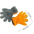 thumbnail image 3 of Fiudx Guantes de Lana de Doble Cara para Lavado de Autos (2 Unidades), Color Naranja, Diseño de 5 Dedos para Limpieza de Autos y Uso Doméstico, Absorbentes y Duraderos, 30 X 12 Cm, 3 of 6