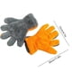 thumbnail image 3 of Guantes para lavado de coches - Diseño de cinco dedos de forro polar doble cara en pack de 2 caras para limpieza de coches, detalles de hogar y automóviles, 11,8x4,7 pulgadas, naranja, 3 of 6