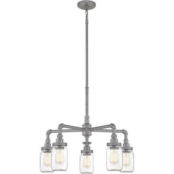 Quoizel Lighting - Five Light Chandelier - Squire Chandelier 5 Light Steel - 23