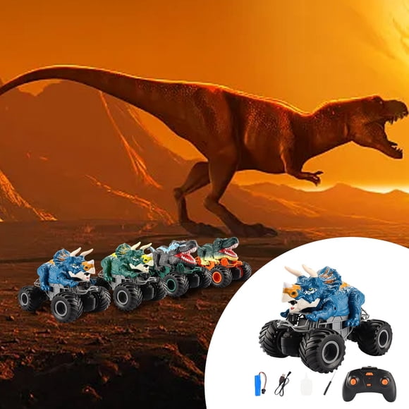 Hearth & Gear Dinosaur Remote Control Car 2.4 Truck Toy For Toddlers Dinosaur Toy With Light Sound Spray Birthday For Boys 2 3 4 5 6 7 8 12 Anxiety for Teens Animals for Kids 3-5 Busy Busy Town Board