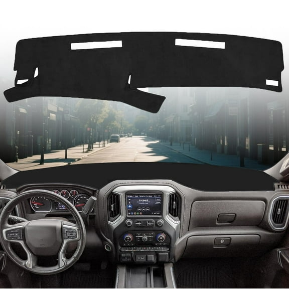 Canvcle Dashboard Cover Mat for 1986-1993 Chevy Chevrolet S10 Blazer/GMC S15 Jimmy Sonoma/1991-1994 Oldsmobile Bravada Accessories Dash Cover Flannel Dash Mat Sunshade Glare UV Rays Protector