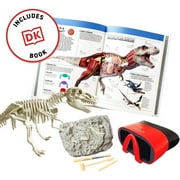 Abacus Brands Dino Dig Interactive Learning Science Kit for Kids with VR Goggles