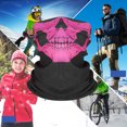 thumbnail image 4 of Halloween Horror Skeleton Mask, Multi-Use Skull Dress Up Mask, Half Face Shield for Hiking, Camping, Running, 4 of 5