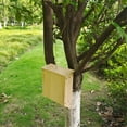 thumbnail image 5 of Large Wooden Bat House for Outdoors, Natural Bat Box Shelter for Outside Mounting, Easy to Clean Bat Habitat with Landing Pads, for Garden Pest Control, Yin-09, 5 of 9
