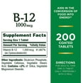 thumbnail image 4 of 2 Pack Nature's Bounty Vitamin B-12 1000 Mcg Coated Tablets 200 Ct, 4 of 5