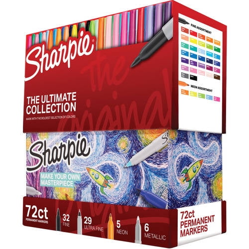 Sharpie Permanent Markers Ultimate Collection, Fine and Ultra Fine