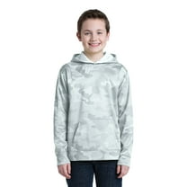 Sport-Tek YST240 Youth Sport-Wick CamoHex Fleece Hooded Pullover
