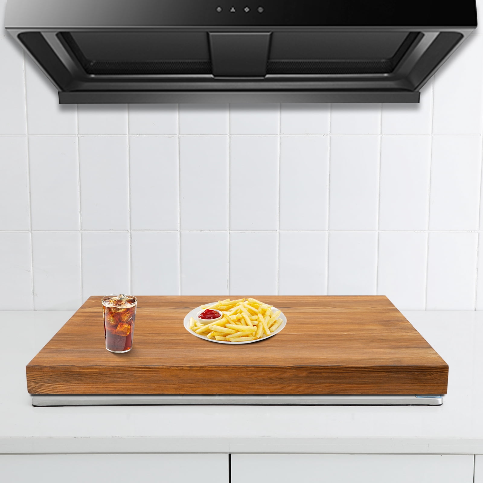 Wooden Stove Top Cover, Noodle Board Stove Cover, Stove Cover Protector for Small Apartments, Kitchenettes, RVs