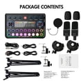 thumbnail image 3 of Podcast Equipment Bundle for 2, Audio Interface with Condenser Microphone, Studio Equipment for Streaming, Gaming, 3 of 13