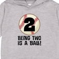 thumbnail image 3 of Inktastic 2nd Birthday Baseball 2 Year Old Boy Toddler Hoodie, 3 of 4