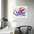 thumbnail image 3 of EastSmooth Watercolor Octopus Decor Wall Art, Abstract Sea Animal Canvas Painting Prints Blue Ocean Nautical Decor Artwork Sea Life Art Posters For Living Room Bedroom Bathroom Framed Home Decoration, 3 of 4
