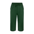 thumbnail image 4 of Flmaly vacation outfits for women High Waistband Women's Linen Wide Leg Pants Casual Loose High Waist Beach Haren Pants Pockets Vacation Outfits, 4 of 8
