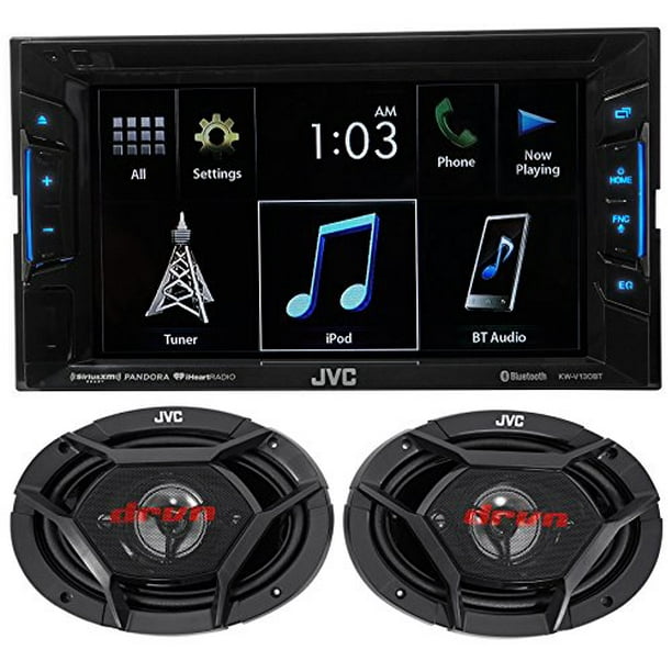 jvc kwv140bt double din indash dvd/cd/am/fm bluetooth car stereo