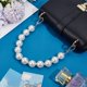 thumbnail image 4 of 2 piezas de cadena para bolso con cuentas de perlas y cierres giratorios, asa de repuesto para bolso, accesorios de decoración, 4 of 9