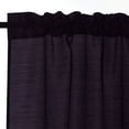 thumbnail image 4 of 3 Pieces Faux Silk Sheer Curtains Solid Color Rod Pocket Drapes for Kitchen Bathroom，Set with 2 Tiers 26x36 inch Each and 1 Valance 52x14 inch, 4 of 5