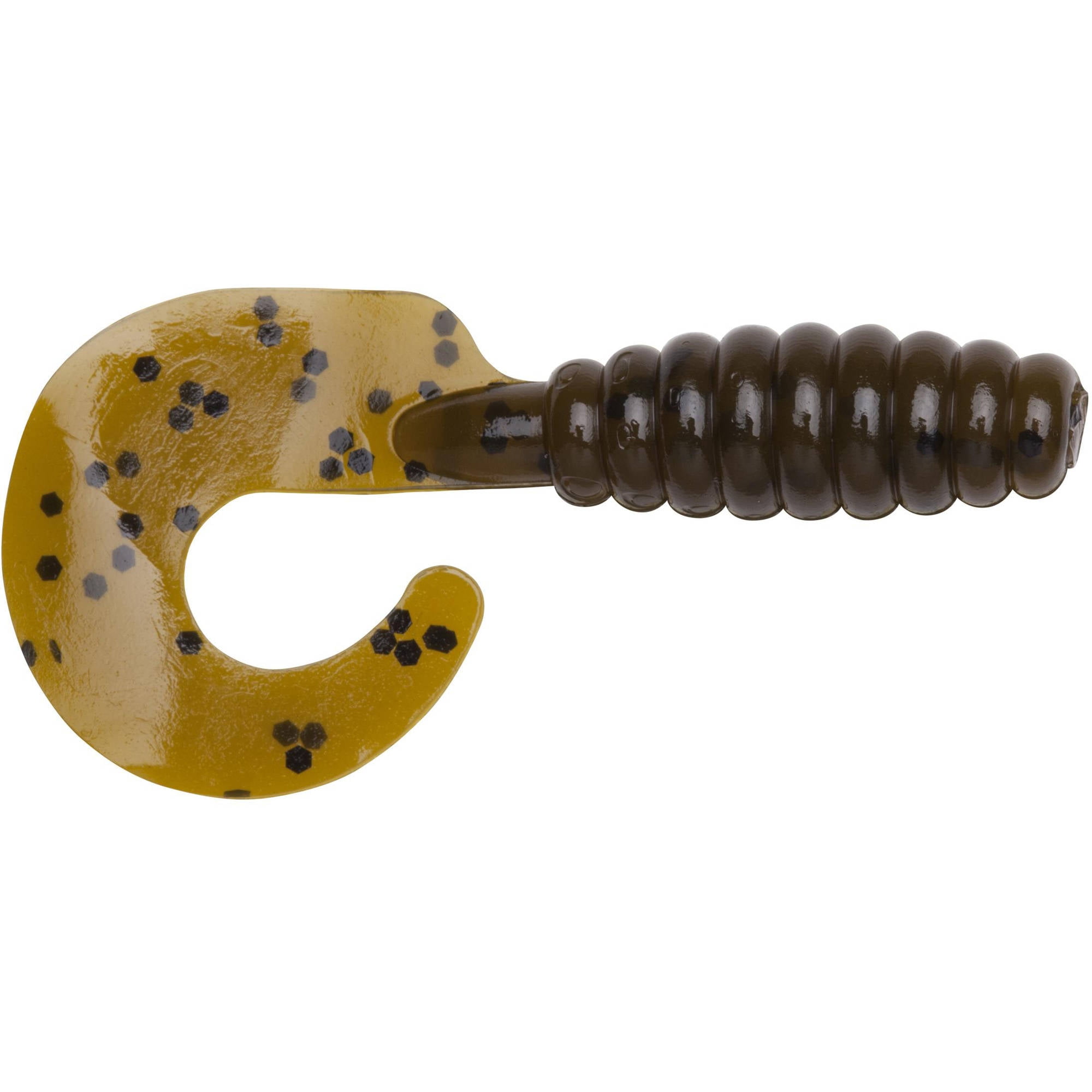 YUM Grub Fishing Lure Soft bait Grub Green Pumpkin 2 in