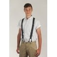 thumbnail image 5 of Suspender Store Pinstripe Pattern Suspenders - 1.25-Inch Wide Elastic - Y-Back - Button - 4 Colors, 5 of 6