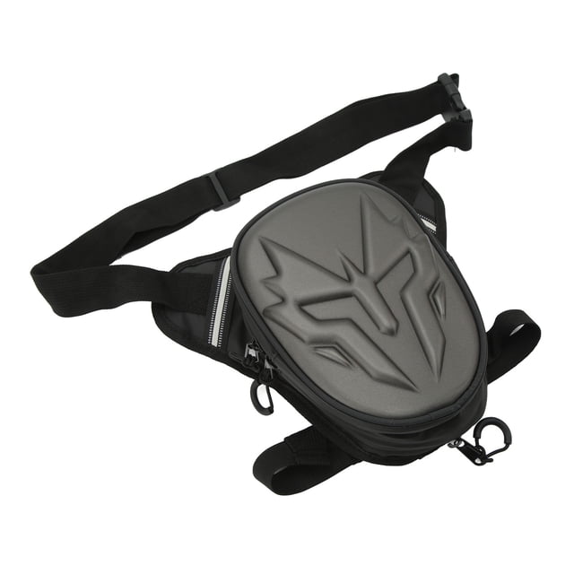 Sac de Jambe de Moto PVC Mat Pochette de Jambe Tombante pour Extérieur, Imperméable, Réglable, Grand Espace