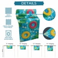 thumbnail image 6 of Summer Swimming Pool Table Runner 70 Inches, Floral Plumeria Leaves Blue Plaid Bed Runner Dresser Scarves Tabletop for Indoor Outdoor Parties/Ceremony/Banquet, 13" x 70", 6 of 9