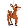 thumbnail image 1 of Hallmark 9468216 Rudolph with Bells Resin Christmas Ornament - Multicolor, 1 of 1