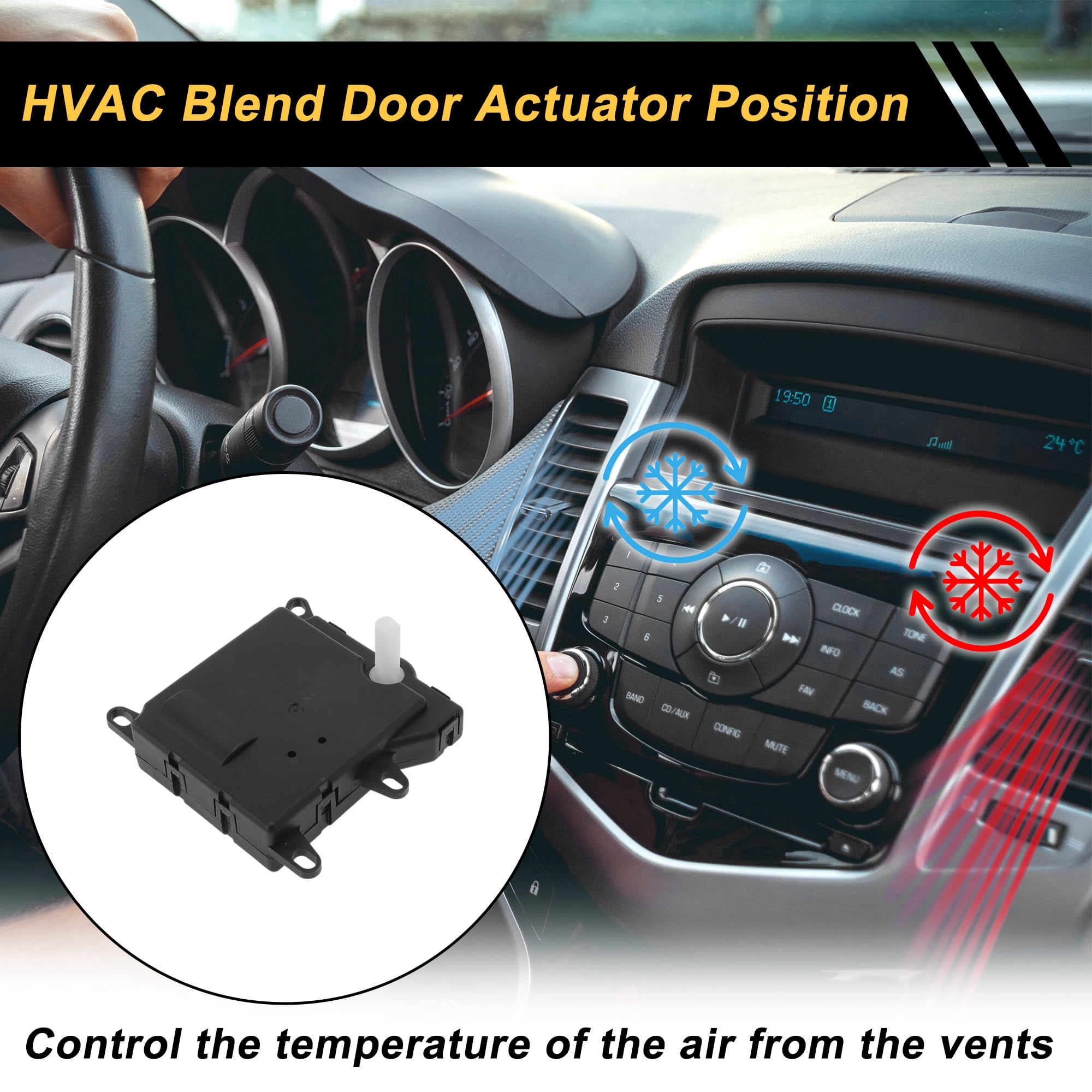 Unique Bargains HVAC Heater Blend Door Actuator Replacement for Ford Explorer 1995-2001