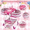 thumbnail image 6 of Chuvikid Twin Baby Doll Toy Set,2 Dolls & Doll Accessories,Double Seat Highchair,Kids Girls Party Gift Aged 3-12, 6 of 9