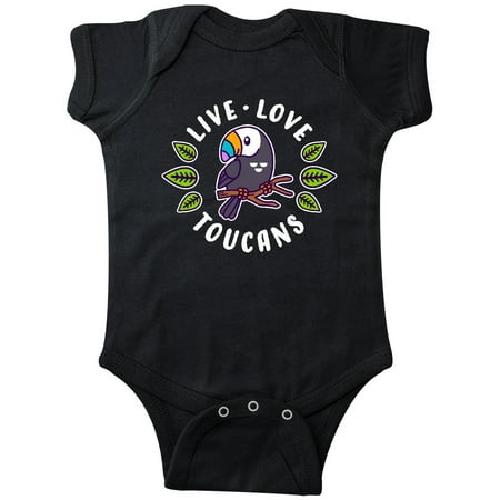 

Inktastic Live Love Toucans Gift Baby Boy or Baby Girl Bodysuit