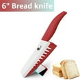 thumbnail image 3 of Myvit 6-inch Serrated Bread Knife Sharp Ceramic Kitchen Knife Rustproof Ceramic Blade Cutter Tool, 3 of 5