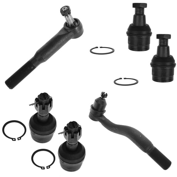 TRQ Ball Joint Upper Lower Kit w/ Tie Rod End Set for Ford Super Duty Truck New PSA56277