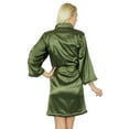 thumbnail image 5 of Bimba Women Short Satin Robe Getting Ready Bride Bridesmaid Robes Coverup Gift, 5 of 6
