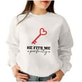 thumbnail image 2 of guisaled Funny Couples Valentines Sweatshirts for Women Men Funny Graphic Couple Matching Outfits Valentines Day s, 2 of 5
