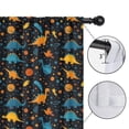 thumbnail image 4 of Blackout Kids Curtains,DarkBlue Dinosaurs Pattern Childrens Insulated Curtains Set Of 2,Bedroom Essentials,Toddler Room Decor 42"x84", 4 of 5