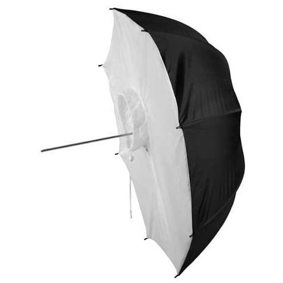 Fotodiox Pro Premium Grade Studio Umbrella Softbox - 43in Black & Silver Reflective with Neutral White Interior