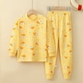 thumbnail image 2 of Youmylove Toddler Girls Boys Long Sleeve Top And Pants Sleepwear Clothes Cotton 2PCS Pajama Set Child Sleepwear Homewear Pjs, 2 of 4