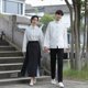 thumbnail image 1 of Nueva pareja de estilo chino viste ropa de clase estilo retro chino actuación escuela secundaria universidad estilo retro República de China camisa de cuello alto de actuación, 1 of 4