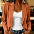 thumbnail image 2 of yardsong Womens Blazers for Work Business Casual Lightweight Suit Coat Notch Lapel Long Sleeve Slim Fit Office Jacket with Pockets Gold,XXXL, 2 of 7