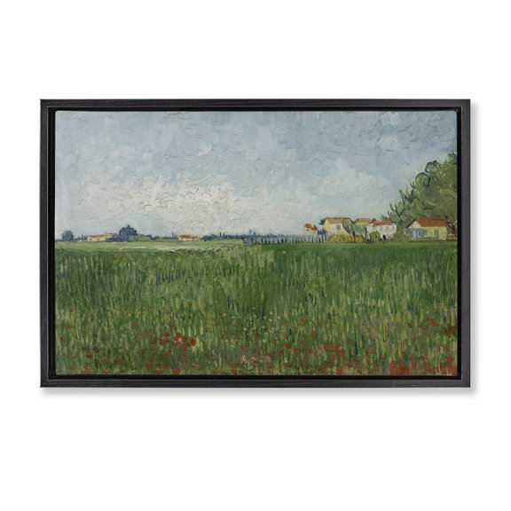 Stupell Industries Transitional Black Floating Frame Canvas Art, 25 x 17, by one1000paintings
