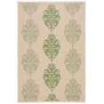 thumbnail image 2 of Safavieh Courtyard Jenny Medallion Indoor/Outdoor Area Rug, Natural/Olive, 5'3" x 7'7", 2 of 9