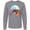 Athletic Heather, variant on Inktastic Fun Fiddler Crab with Violin and Mustache Long Sleeve T-Shirt