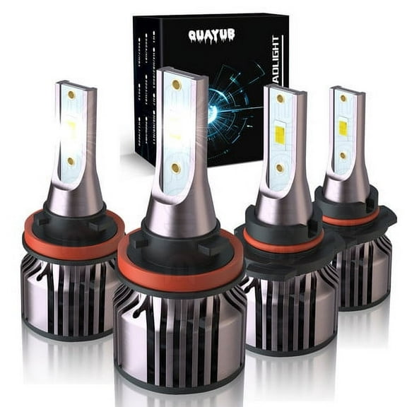 LED Combo CSP Headlight Kit Bulbs Hi Low Beam 4X for 2007-2008 Honda Element