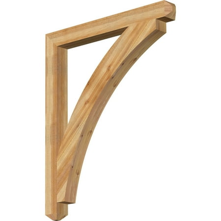 

Ekena Millwork 4 W x 40 D x 48 H Thorton Craftsman Rough Sawn Bracket Western Red Cedar