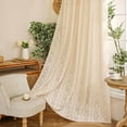 thumbnail image 2 of Namzi Window Curtains Living Room - Beige, 160*140cm 1 slice, Punching holesop Long Curtains, Cotton-Polyester Block Out Drapes, Thermal Insulated Curtains Valances Collection., 2 of 4
