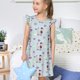 thumbnail image 4 of Balery Poodle Dog Camisón de princesa para niñas, pijama de algodón con mangas abullonadas, suave y bonito.-Medium, 4 of 6