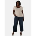 thumbnail image 2 of Terra & Sky Women’s Plus Rib Tee, Sizes 0X-5X, 2 of 5