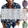 thumbnail image 4 of Bxsruta Men's Shirt Embroidered Long Sleeve Button Down Casual Vacation Tops, 4 of 6